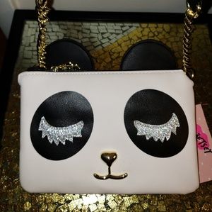 Betsey Johnson crossbody panda purse